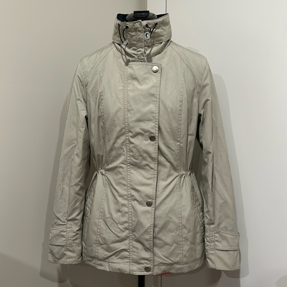 Classic Elements rain jacket coat Small S women’s khaki & green